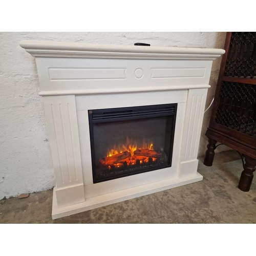 627 - Modern / Contemporary Electric Fireplace 'Elektrokamin EF321A) with Remote Control, Ambient Lighting... 