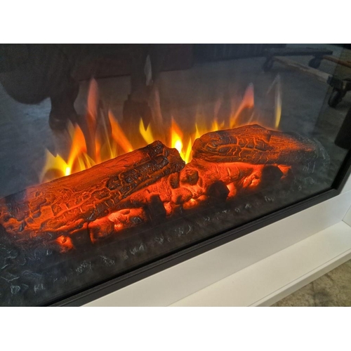 627 - Modern / Contemporary Electric Fireplace 'Elektrokamin EF321A) with Remote Control, Ambient Lighting... 