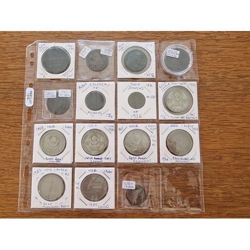 644 - Collection of 15 x Antique and Vintage Russian / USSR  Coins, Incl. 1797EM, 1812, 1817 & 1861 2 Kope... 