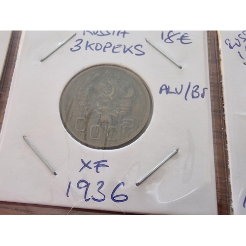 644 - Collection of 15 x Antique and Vintage Russian / USSR  Coins, Incl. 1797EM, 1812, 1817 & 1861 2 Kope... 