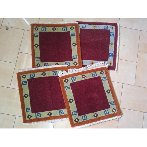 656 - 4 x Similar Style Carpets (Approx. 41 x 46cm each)