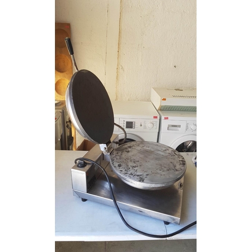 690 - Stainless Steel Commercial Crepe Maker, (Approx. Ø: 40cm), Untested