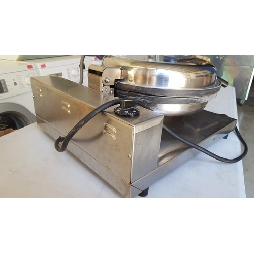 690 - Stainless Steel Commercial Crepe Maker, (Approx. Ø: 40cm), Untested