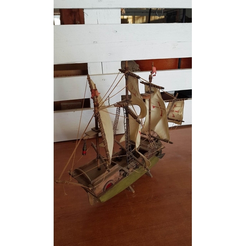 711 - Ship Model, Build by Hobbyist, Probably Spanish Armada Kickstarter, (Approx. 53 x 37cm)