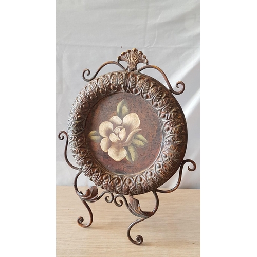 714 - Metal Art; Vintage Style Metal Table Top Decoration (Display), Approx. Ø: 32cm, H: 47.5cm)