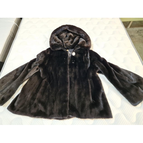 243 - Black Mink Jacket; Manzari International, American Legend Mink 'Blackglama' Jacket, with Silk Lining... 