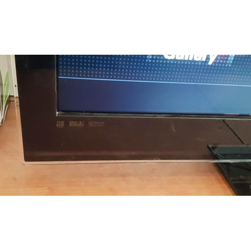 145 - Samsung 52'' LCD TV, (Model: LE52B750U1W), * Basic Test and Working When Lotted *, Together with Sam... 