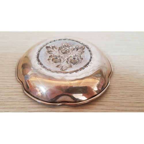 236 - Floral Shape Greek Silver (.830) Sweet Dish / Small Bowl with Decorative Floral Pattern, (Approx. Ø:... 