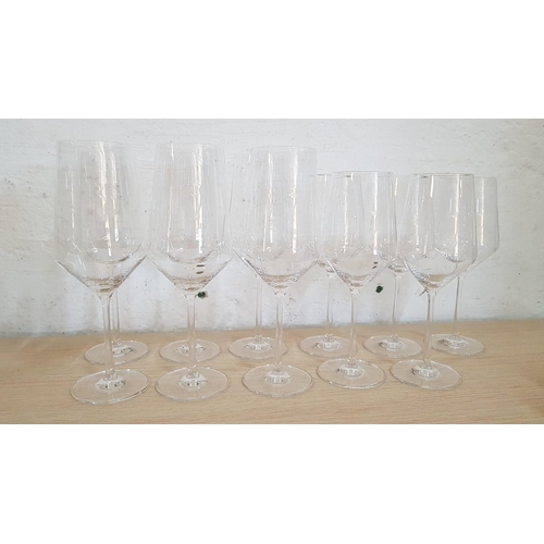 246 - Wine Set; 12 x 'Schott Zwiesel' Crystal Wine Glasses (Set of 6, 5 & 1), Together with Glass Wine Dec... 