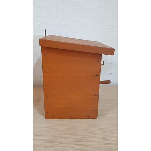 579 - Solid Wood Nesting Box for Birds, (Approx. 24 x 19 x 22cm)