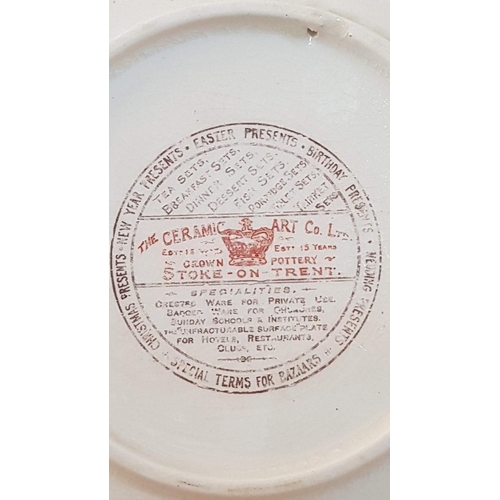 561 - Vintage Ceramic 'Cottage Scene' Plate, Hungerford Arcade 'The Ceramic Art Co Ltd', (Approx. Ø: 19.5c... 