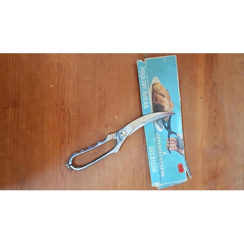 569 - Stainless Steel Poultry Shears, in Original Box