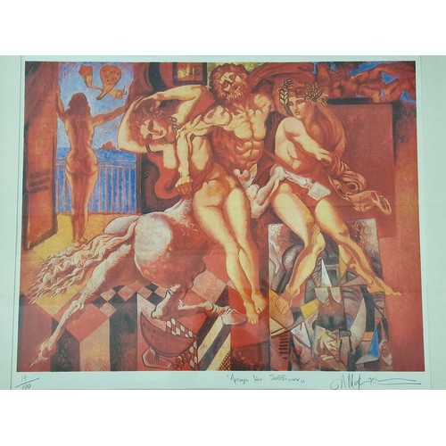 59 - Framed Limited Edition Print (19/100) Titled 'Rapture of the Savins', by Cypriot Artist Makariou And... 