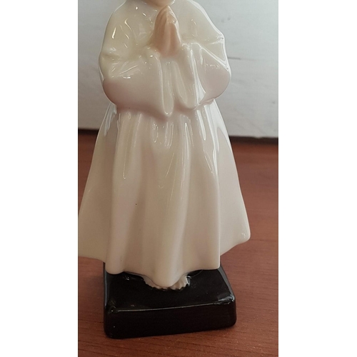 10 - Vintage Royal Doulton Porcelain Figurines 'Bedtime' 1978 (14.5cm) and 'Darling' 1985 (13.5cm)