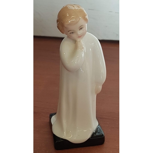 10 - Vintage Royal Doulton Porcelain Figurines 'Bedtime' 1978 (14.5cm) and 'Darling' 1985 (13.5cm)