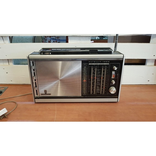 121 - Grundig Satellite 1000 Battery and Mains Power Operated Radio, Has SW, MW,LW plus FM, Working When L... 