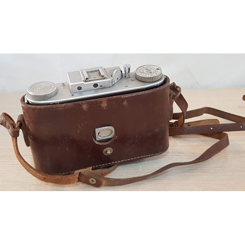 22 - Vintage Agifold camera by Agilux of Croydon in original leather case, together with a Kershaw 110 fo... 