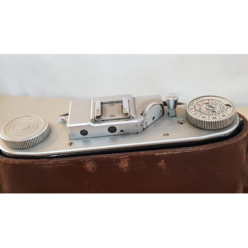 22 - Vintage Agifold camera by Agilux of Croydon in original leather case, together with a Kershaw 110 fo... 