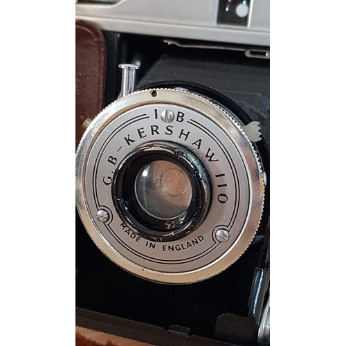 22 - Vintage Agifold camera by Agilux of Croydon in original leather case, together with a Kershaw 110 fo... 