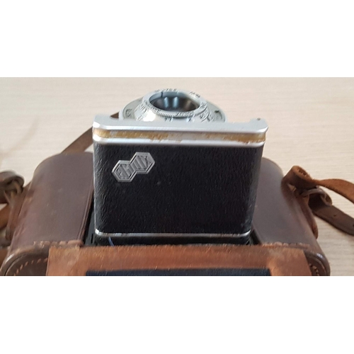 22 - Vintage Agifold camera by Agilux of Croydon in original leather case, together with a Kershaw 110 fo... 