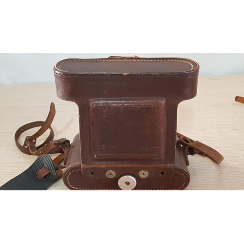 22 - Vintage Agifold camera by Agilux of Croydon in original leather case, together with a Kershaw 110 fo... 