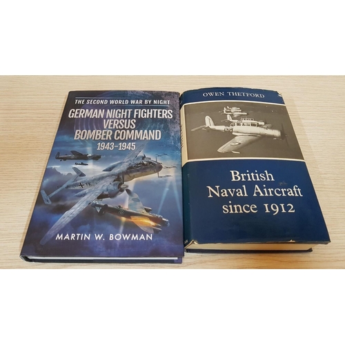 26 - Aviation WW II Books 4x plus Perspex's Plane Engraving (23.5 x 15 x 2.5cm)