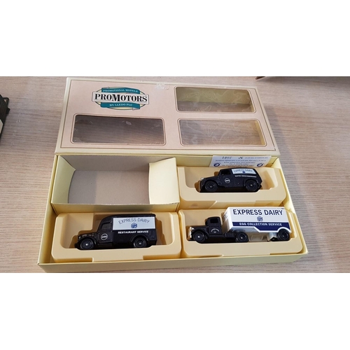 41 - 4 boxed die cast ‘Days Gone’ models by Lledo – commercial vehicles plus boxed set of 3 Lledo ‘Prom M... 