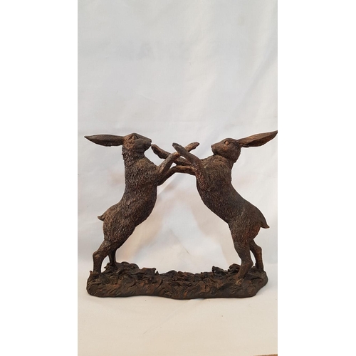 42 - Figure of ‘March Hares’ – 23cm x 19 overall