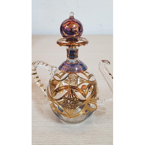 48 - Middle Eastern Style Collection of Hand Blown Decorative Glass Ornaments (9 x 18cm)