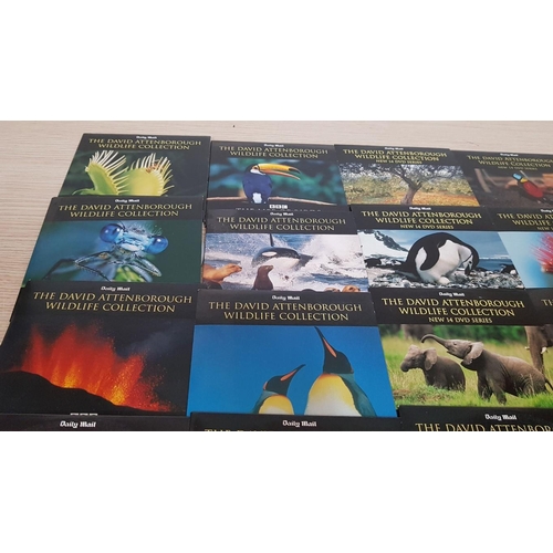 64 - Collection of 25 x David Attenborough Wildlife Collection DVDs, BBC / Daily Mail, 