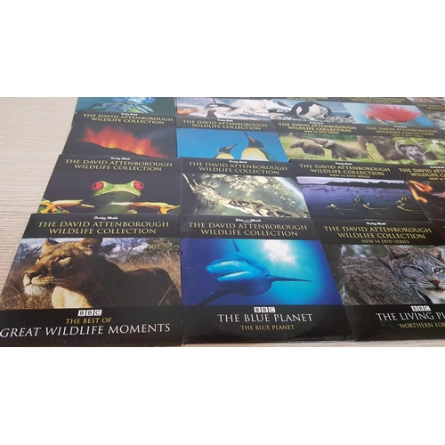 64 - Collection of 25 x David Attenborough Wildlife Collection DVDs, BBC / Daily Mail, 