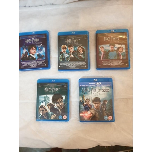 111 - Full Set of Happy Potter Blue-Ray DVDs; Films 1-7, All Complete Sets