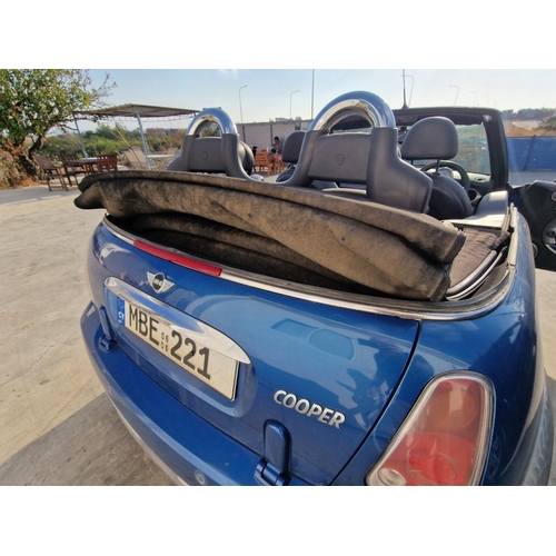 102A - Mini Cooper Convertible, (2006), Automatic 1.6L Petrol, 170,000 Miles, Metallic Blue with Electric B... 