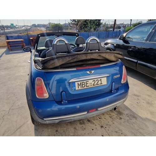 102A - Mini Cooper Convertible, (2006), Automatic 1.6L Petrol, 170,000 Miles, Metallic Blue with Electric B... 