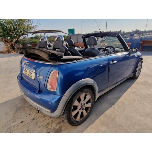 102A - Mini Cooper Convertible, (2006), Automatic 1.6L Petrol, 170,000 Miles, Metallic Blue with Electric B... 