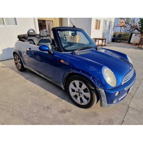 102A - Mini Cooper Convertible, (2006), Automatic 1.6L Petrol, 170,000 Miles, Metallic Blue with Electric B... 