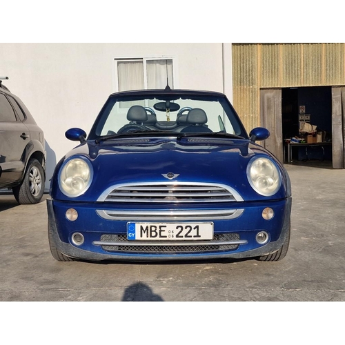 102A - Mini Cooper Convertible, (2006), Automatic 1.6L Petrol, 170,000 Miles, Metallic Blue with Electric B... 