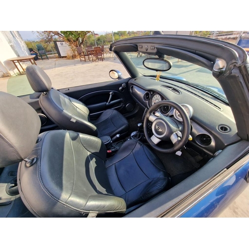 102A - Mini Cooper Convertible, (2006), Automatic 1.6L Petrol, 170,000 Miles, Metallic Blue with Electric B... 