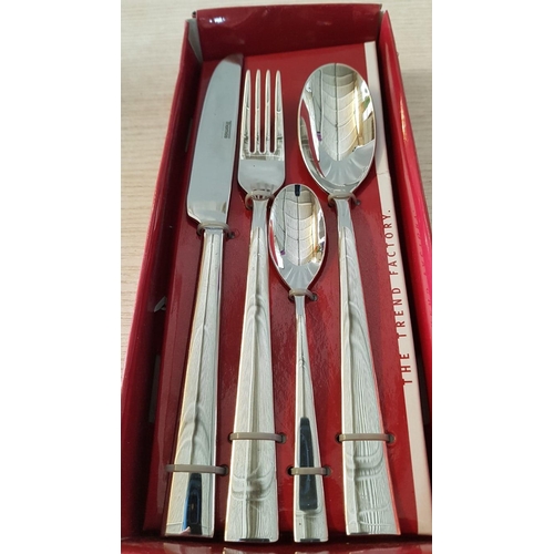 117 - 2 x Cutlery Sets; 'Thomas' Rosenthal and 'Grup' Loft, Each with 4pcs (Table Knife, Fork Spoon and Te... 