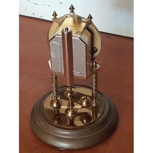 686 - Vintage 'Hermle' Anniversary / Dome Clock with Quartz Movement, (Approx. H: 23cm)