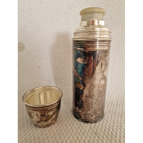 278 - Vintage Silver Colour Thermos, Made in England