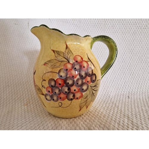 282 - Large Ceramic 'Stovit' Dish with Fruit Pattern, Made in Italy, (Approx. 36 x 27cm), Together with Si... 