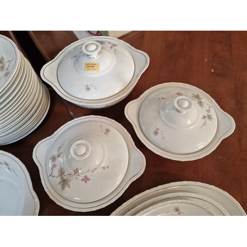 287 - Large Qty of 'Vista Alegre' (Portugal) Tableware; Dinner Service with 18 x Dinner Plates, 11 x Bowls... 