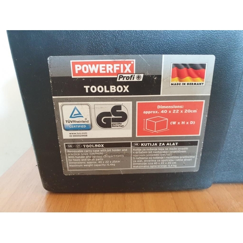 235 - Powerflex toolbox with an assortment of tools, fixings and soldering iron