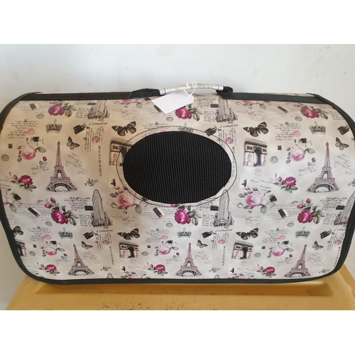 239 - Hard shell airline approved small animal travel box and soft case small animal carry bag