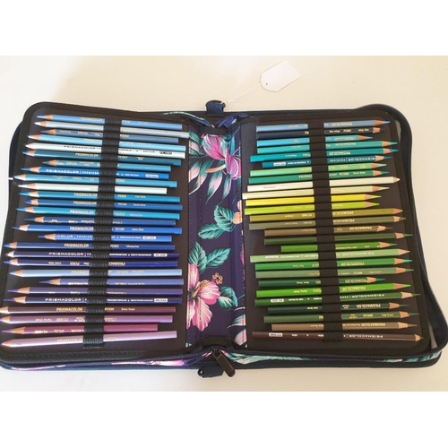 87 - Set of Prismacolour coloured pencils in carry case