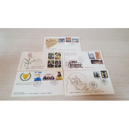 183 - Large Collection of Cyprus First Dy Covers, (Approx. 70-80 Pcs)