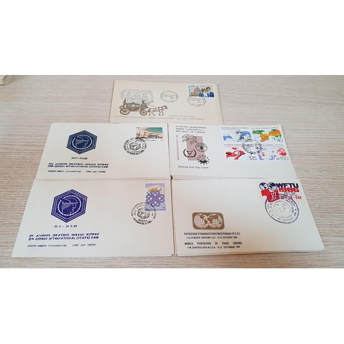 183 - Large Collection of Cyprus First Dy Covers, (Approx. 70-80 Pcs)