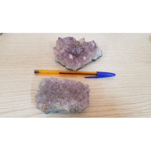 192 - Large Collection of Amethyst Quartz Crystal, (Ranging from 180g - 350g, 6cm to 15cm), (11pcs)