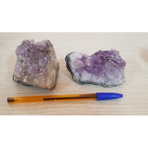 192 - Large Collection of Amethyst Quartz Crystal, (Ranging from 180g - 350g, 6cm to 15cm), (11pcs)